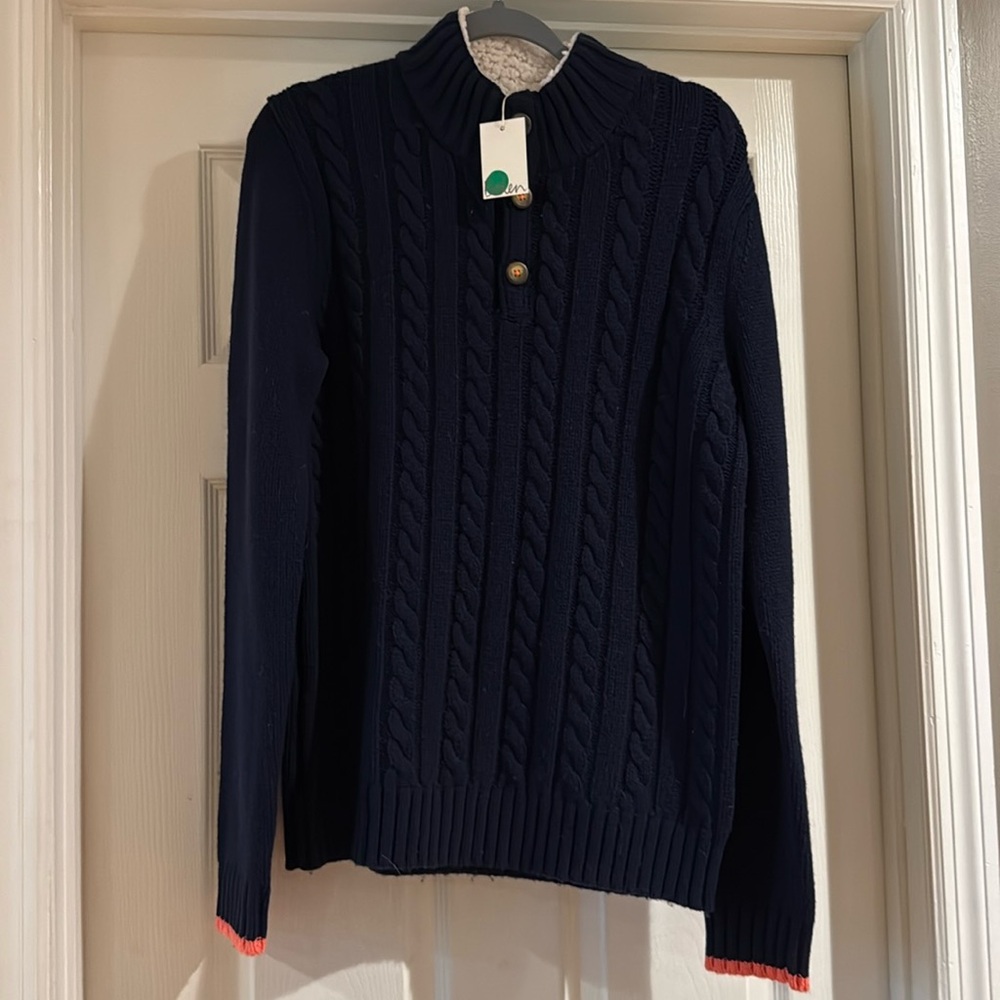 Boden navy sweater boys xl (size 15-16) NWT